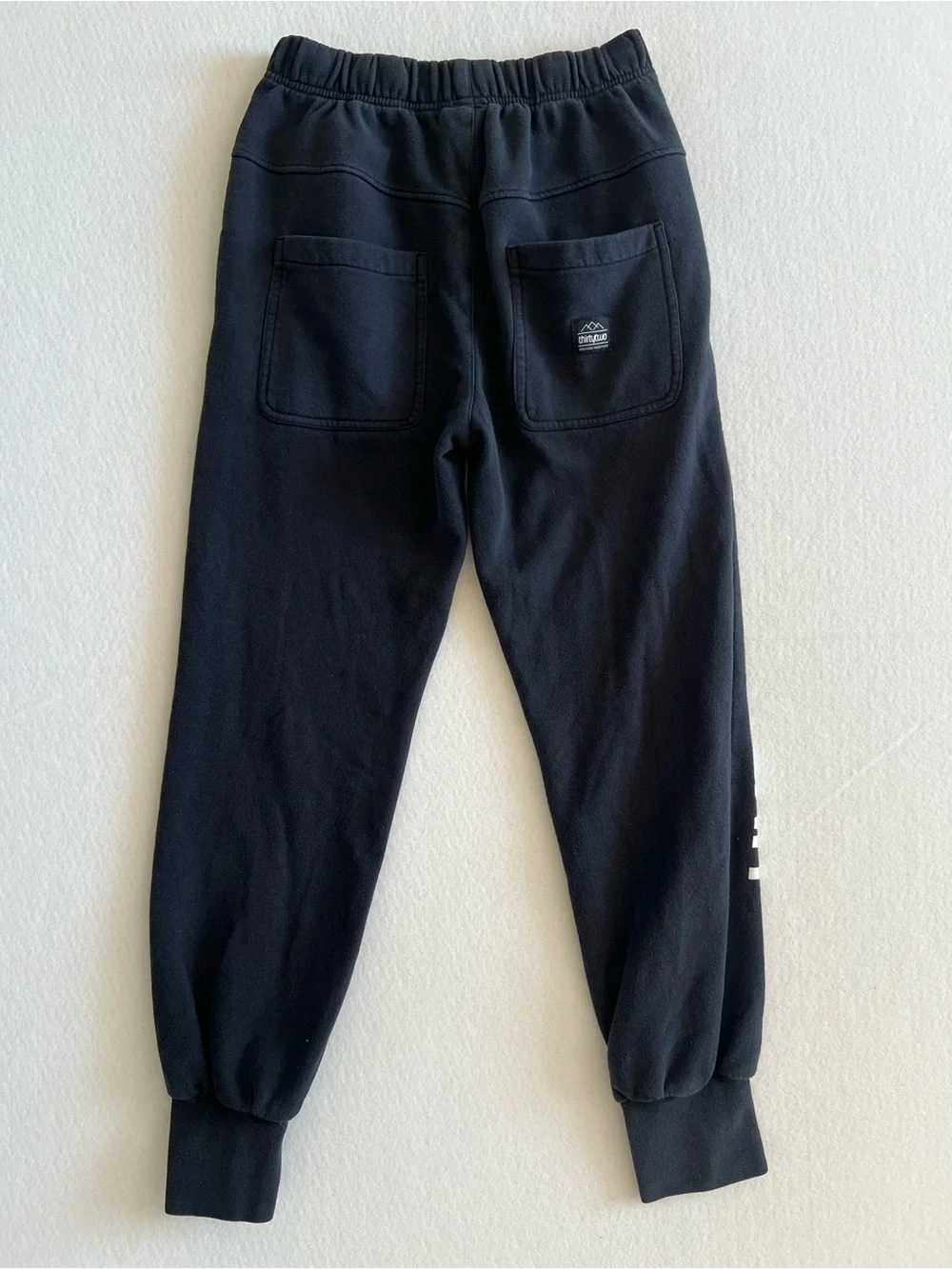 ThirtyTwo Wyler Fleece Jogger Pants Mens M Black Snowboard Streetwear Logo